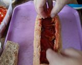 Töltött teljeskiörlésű veknik recept fázis 2 fotója