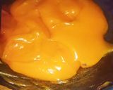 A picture of step 2 of Cusrated powder karachi halwa.