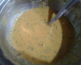 A picture of step 6 of Steamed pumpkin fritters with pomegranate curd dip.