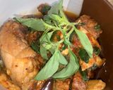 Foto langkah ke 8 dari resep Ayam, tahu, tempe kemangi mercon.