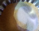 A picture of step 1 of Sattu Dosa.