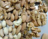 A picture of step 2 of Coconut dryfruites burfi.