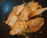 A picture of step 3 of Portuguese Chicken Curry.