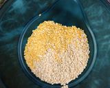 A picture of step 1 of Dahi vada.
