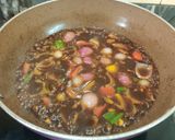 A picture of step 10 of Veg Manchurian with Gravy.