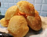 A picture of step 9 of Aloo ki poori.