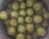 A picture of step 1 of Amla glow goli.