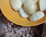 A picture of step 1 of Protein rich Soya Chunks Kabab.
