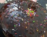A picture of step 4 of Chocolate marble cake.without oven in patila😜😋🤗🤗🤩🤩.