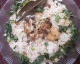 A picture of step 6 of Aloo gobi mutter tehri.