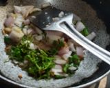 A picture of step 2 of Leafy green (fresh green methi bhaji).