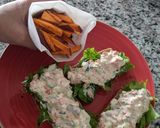 Foto del paso 2 de la receta: Sándwich de pimentón rostizado y queso crema