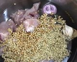 A picture of step 1 of Chicken pulao.