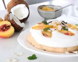 Foto do passo 6 de Pavlova com Natas e Curd de Pêssego e Coco