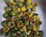 A picture of step 1 of Sweet pickle.