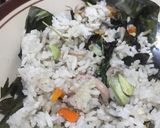 Foto langkah ke 6 dari resep Nasi bakar cumi petai pedas.