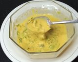 A picture of step 2 of Besan ka khagina بیسن کا خاگینہ.