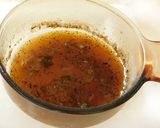 A picture of step 4 of Tamizh Puthaandu (Tamil New year special) bitter sweet pachadi.