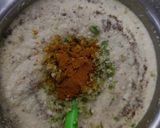 A picture of step 2 of Chana dal idli.