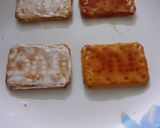 A picture of step 2 of Tuc Sandwich.