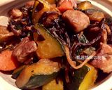 A picture of step 7 of Braised Pork with Kabocha Squash.