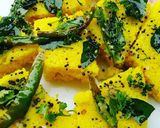 A picture of step 5 of Dhokla.