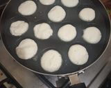 A picture of step 4 of Appam with hot chilli sauce and veg hot and sour soup.