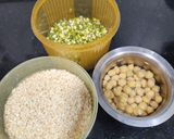A picture of step 1 of Moong Kadhi With Urad Dal pakore and Mix Veggies.