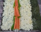Foto langkah ke 3 dari resep Sushi roll ala rumahan (Norimaki Sushi).