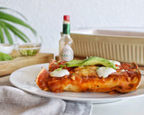Foto del paso 3 de la receta: Enchiladas de pollo en salsa roja | Comida Mexicana