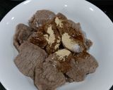 Hình bước làm 1 của món Bún bò xào chay
