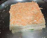 A picture of step 2 of ત્રિરંગી સેન્ડવીચ.(Tricolour Sandwich Recipe in Gujarati).