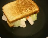 Foto del paso 8 de la receta: Delicioso sándwich de jamón con queso