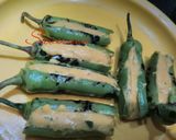 A picture of step 1 of Stuffed Chilli Dokla.