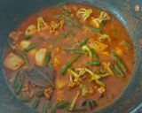 A picture of step 3 of Mix vegetable curry UP style.
