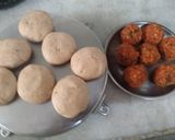 A picture of step 3 of Achaari Sattu Paratha and Masala Moong Combo.