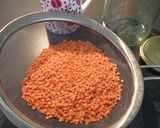 A picture of step 1 of Thrifty Dahl Soup with Dripping Toast.