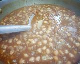 A picture of step 2 of Aloo Chana Poori with dahi bhalla.
