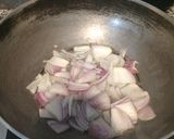 A picture of step 2 of اروی کا سالن.