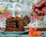 Foto del paso 5 de la receta: Pancakes de lentejas y cacao🌼