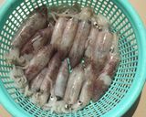 Hình bước làm 1 của món Canh mồng tơi nấu mực 🦑🦑