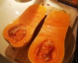 Une image de l'étape 1 de Butternut farcie.