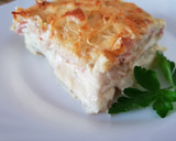 Foto del paso 11 de la receta: Pastelón de patatas, jamón, bacon y queso