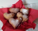 A picture of step 5 of Heart shaped mandazi.