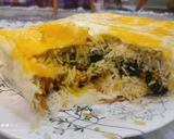 عکس مرحله 7 از دستور پرده پلو اسفناج