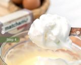 Foto langkah ke 4 dari resep Souffle Pancake Vla Hojicha.