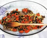 Pas rețetă Paste (pennette) cu vinete, roșioare și mozzarella 6 fotografie