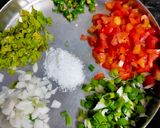 A picture of step 2 of Uttapam.
