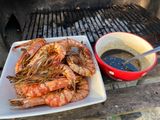 BBQ King Prawns with 2 Dips