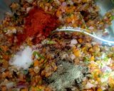 A picture of step 5 of Mixed veggies Suji idli.